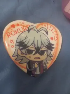 桃源暗鬼⭐ 手術岾ロクロ⭐ハート型キャラバッジ