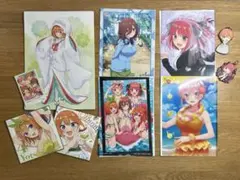五等分の花嫁　中野四葉　入場者特典　一番くじ　クリアポスター　水着
