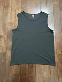 ユニクロＵ ドライEXタンクトップ ダークグレー XL メンズ