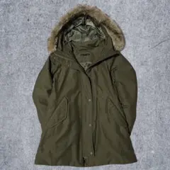 UNIQLO 【美品】ファー付 フード ダウンジャケット