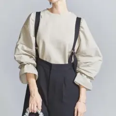 BEAUTY&YOUTH♡ボリュームスリーブ コンビプルオーバー