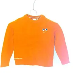 UNIQLO アニヤハインドマーチ　オレンジ セーター　ウール130（160）