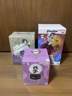 鬼滅の刃 童磨 しのぶ フィギュア＆プチッと灯りマス胡蝶しのぶセット