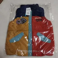 ミキハウス　ダブルビー　 中綿ベスト 新品
