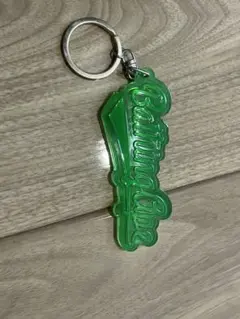 アベイシングエイプ キーホルダー キーチェーン　蛍光　グリーン　ロゴのサムネイル