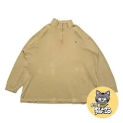 ポロラルフローレン 古着 ニット ハーフジップ オーバーサイズ 4XL