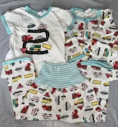 男の子 ベビー パジャマ 3点セット 95cm 車