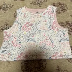 プチバトー　ベスト　花柄　6m