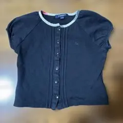 BURBERRY LONDON 半袖カットソー トップス110A 黒　女の子