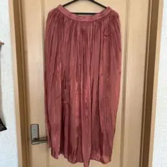 GU ピンク プリーツスカート XL