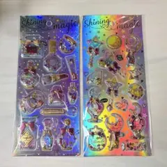 シャカシャカ　ホログラム　モチーフシール　2枚セット