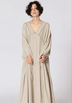 【復刻品】ETRE TOKYO リネンボリュームマキシドレス