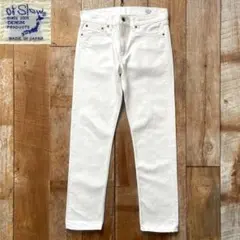 orSlowオアスロウ Lot 107 ホワイトデニムパンツ Mサイズ - メルカリ