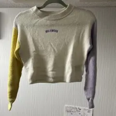 H&M カラフル クロップドセーター EUR 134/140