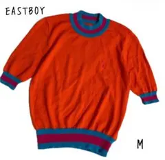 美品★イーストボーイ　EASTBOY ジュエティ　コラボ　ライン半袖ニット　Mのサムネイル