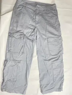 H&M ライトグレー カーゴパンツパラシュートパンツ