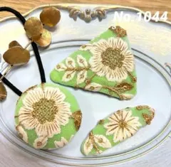 【インド刺繍リボン】ヘアピンセット・No.1044