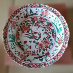 鳳凰　大皿　赤絵　大皿　花鳥 たち吉 - たち吉 赤絵花鳥 鳳凰 大皿 盛皿 角皿 スクエア 清水焼 和