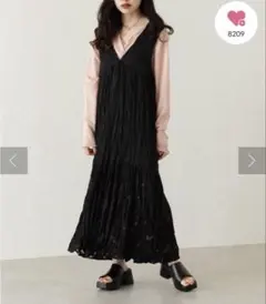 カスタネ　シアージャガード　レースノースリ　ワンピース　サイズ0