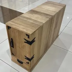 高塚桐材商店 桐製掛軸箪笥 16本収納 掛軸収納庫 桐箪笥 和家具 茶道具