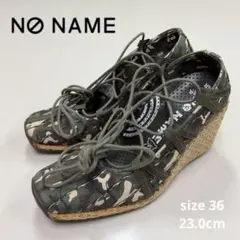 NO NAME カモフラージュ柄 ウェッジソール サンダル 36 23.0cmのサムネイル
