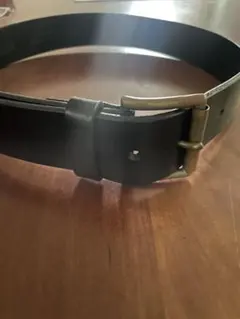 BEAMS 黒レザー ベルト