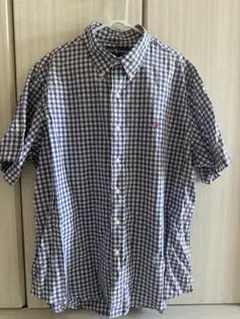 Ralph Lauren 半袖チェックシャツ XXL