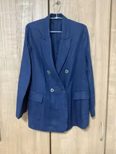 【美品】DoCLASSE ジャケット ネイビー 麻100% サイズ13のサムネイル