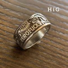 メンズリング 指輪 ヴィンテージリング ワイドリング シルバーリング コイン S