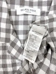 【新品未使用】GELATO PIQUE チェック柄 半袖シャツ M