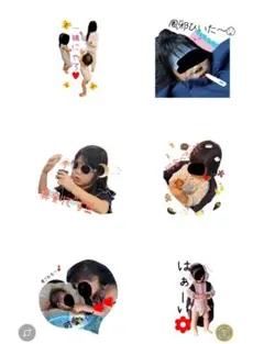 Myベビー・キッズ・ペットLINEスタンプ作成　20個