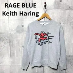 RAGE BLUE Keith Haring プリントスウェットトレーナー M