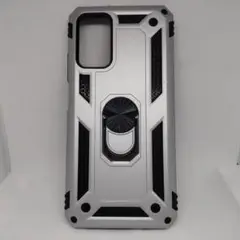 Xiaomi Redmi 9T  ケース　耐衝撃　回転リング付き　シルバー　銀色