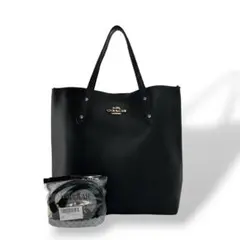 コーチ　2way ショルダーバッグ　トートバッグ　肩掛け可　A4収納可　レザー