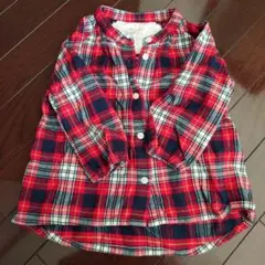 無印良品　チェック柄シャツ 90サイズ