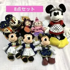 ミッキー・ミニー・ダッフィー・シェリーメイ・チップ・デールのぬいぐるみ8体セット