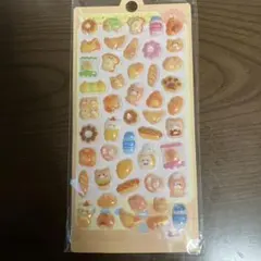 ぷくぷくシール　かわいい食べ物キャラクターシール