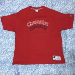 Champion NEWYORK ロゴTシャツ レッド Lのサムネイル