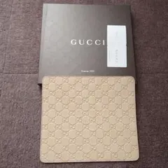 GUCCI GGパターン レザーマウスパッド