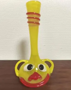 ハクション大魔王 ガラス製 花瓶 壺 ツボ 硝子 置物 昭和レトロ - メルカリ