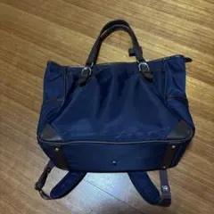 TUMI 2way ビジネスバッグ リュック ネイビー - メルカリ