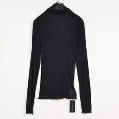 L~LL メロウ シアー ハイネックトップス レディース インナー/ブラック