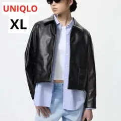 ユニクロ UNIQLO コーティングショートジャケット ブラック XL 完売品