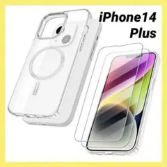MagSafe対応 iPhone14 plus スマホケース +保護カバー2枚