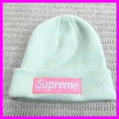 人気 シュプリーム コラボ ニューエラ ビーニー ニット帽 ボックスロゴ