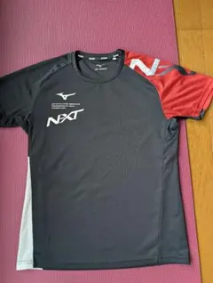 Mizuno NXT バレーボールシャツ 黒/赤/白