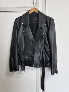 【極美品】韓国製　ダブルライダース 本革 ブラック M相当