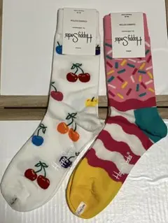 【happy socks（ハッピーソックス）】レディース２足セット新品未使用品