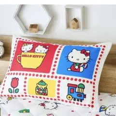 新品♡しまむら　サンリオ　キティ　枕カバー　レトロ　り　レッド