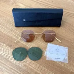本日限定値下げ！【美品】ayame HEX RW YG アイウェア　　サングラス HEX RW-sunglasses | アヤメ ヘックス アールダブリュー_サングラス